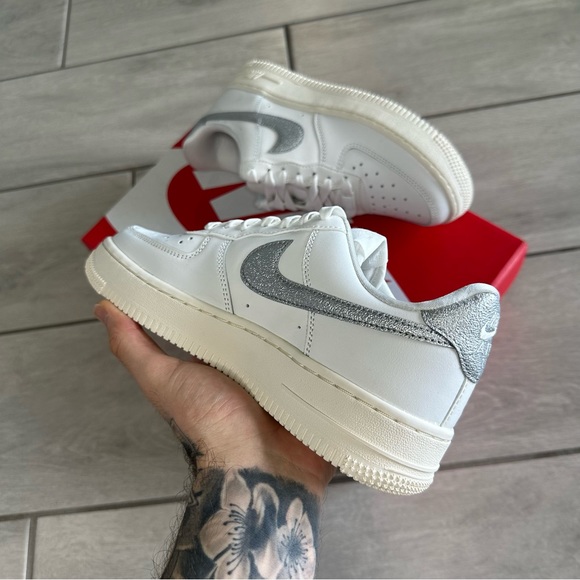 NIKE AIR FORCE 1 LOW CREAM SILVER - Picture 3 of 4